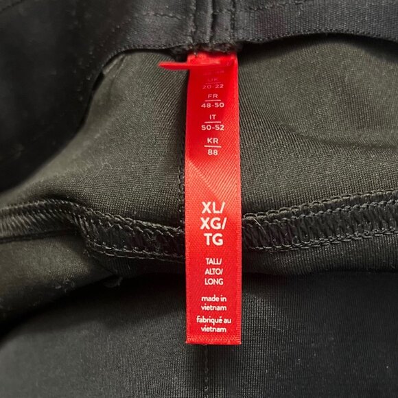 SPANX Leather-Like Ankle Skinny Pant Luxe Black Size XL Tall - Picture 6 of 10